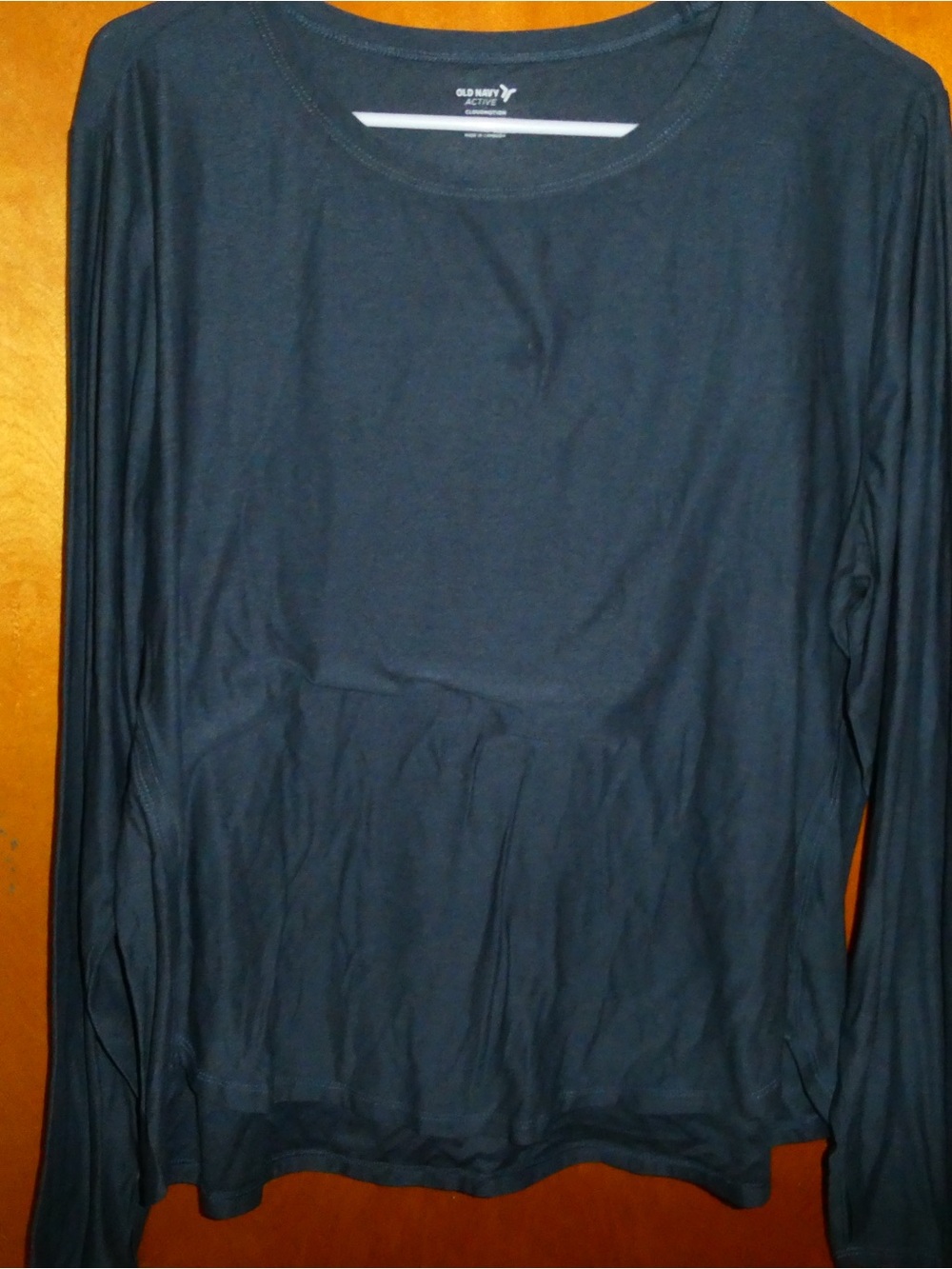 Old Navy Dark Navy Long Sleeve Crew Neck Top